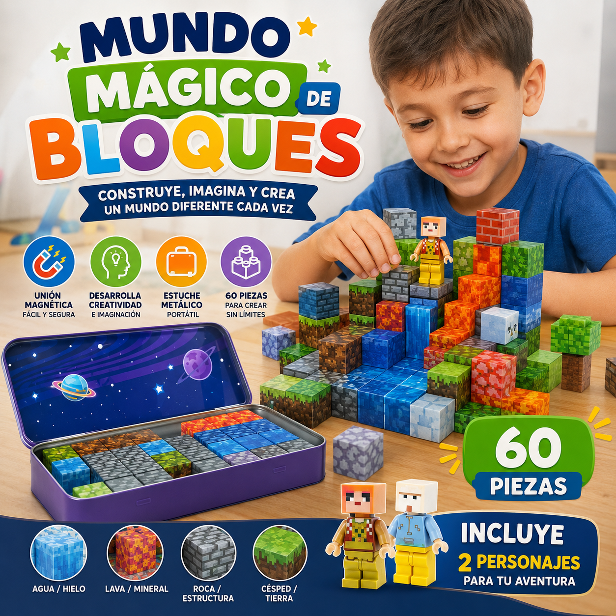 🧱 Mundo Mágico de Bloques
